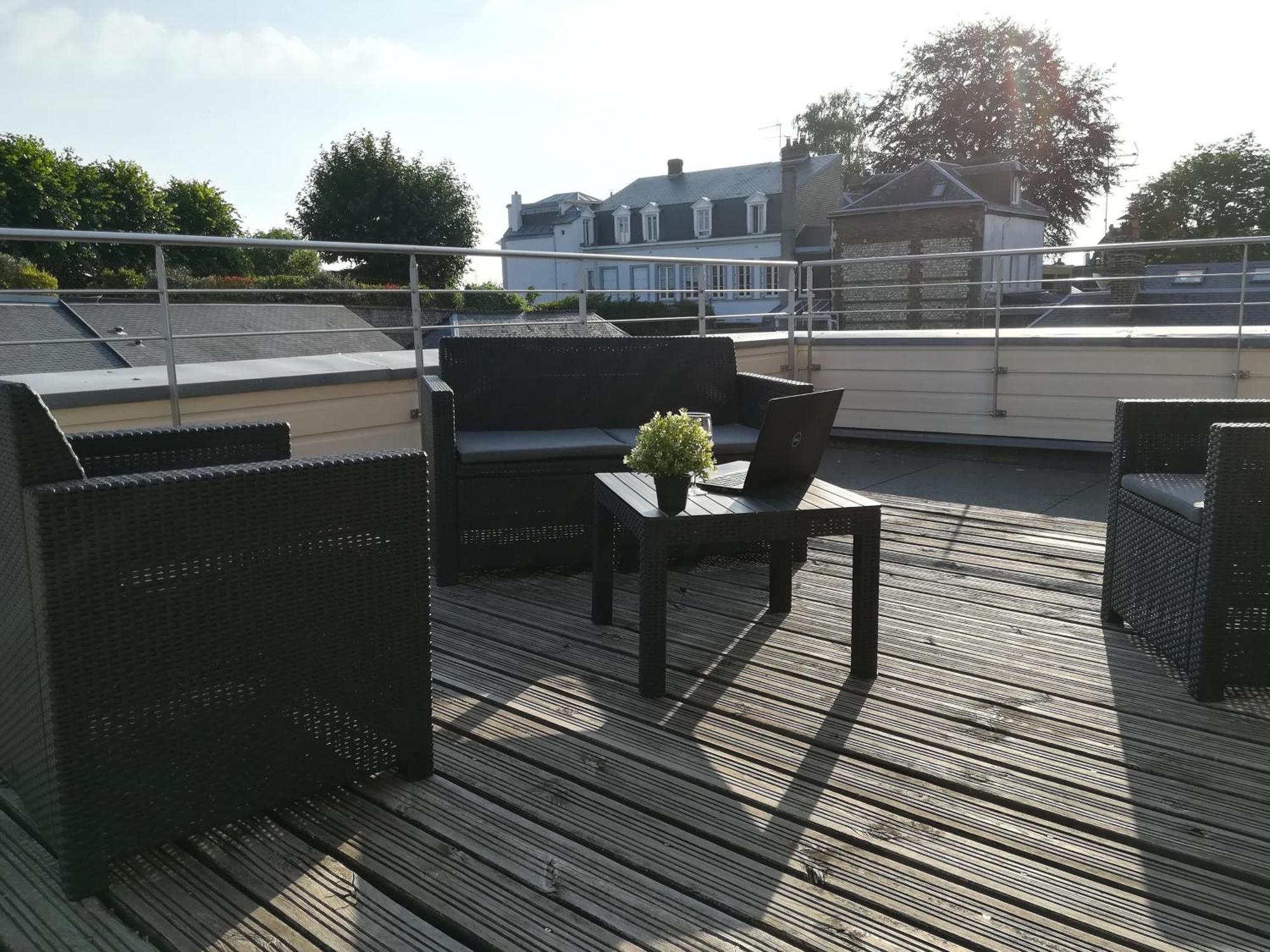 Le Canyon Rouen Centre By Myfrenchpat Terrasse & Parking Exterior photo